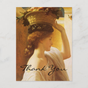 Leighton's Girl With a Basket of Fruit Postcard