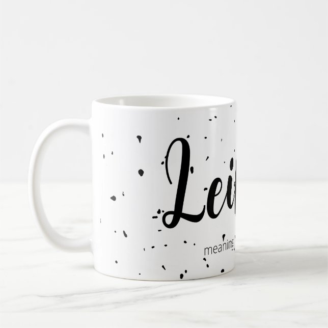 Leilani Name Meaning Minimal Modern Mug Cup Gift (Left)