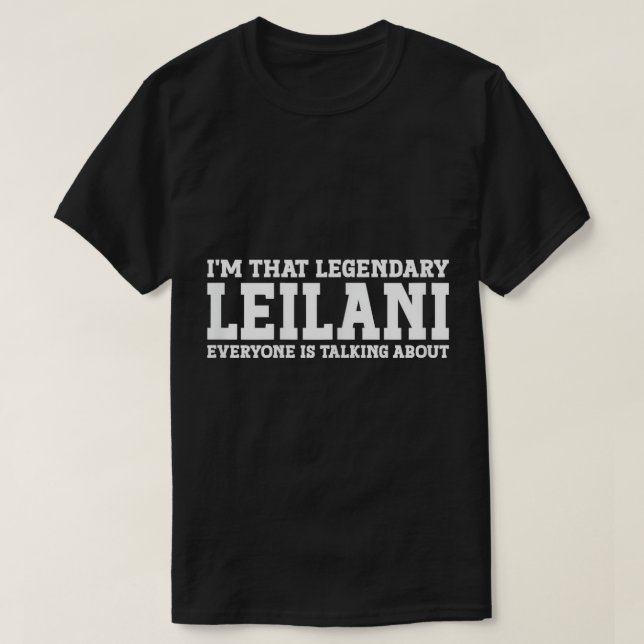 Leilani Personal Name Women Girl Funny Leilani T-S T-Shirt (Design Front)