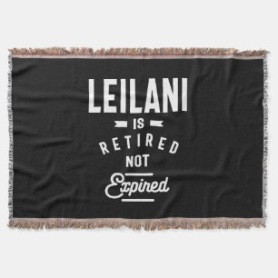 Leilani Personalised Name Birthday Gift Throw Blanket
