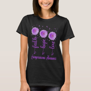 leiomyosarcoma faith hope love daisy flower T-Shirt