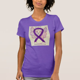 Leiomyosarcoma (LMS) Awareness Ribbon Angel Shirt