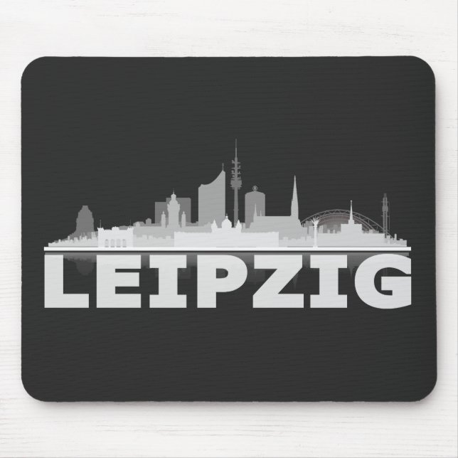 Leipzig City Skyline Mousepad (Front)