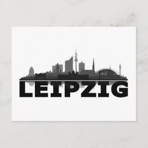 Leipzig City Skyline postcard