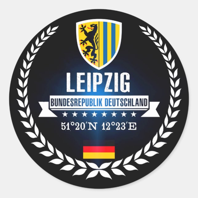 Leipzig Classic Round Sticker (Front)