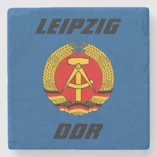 Leipzig, DDR - East Germany Stone Coaster