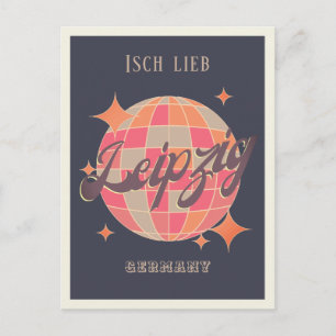 Leipzig Deutschland retro Grußkarte Postkarte Postcard