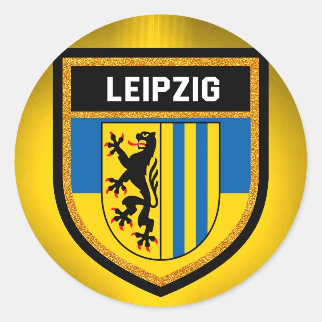 Leipzig Flag Classic Round Sticker (Front)