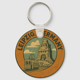 Leipzig Germany City Art Key Ring