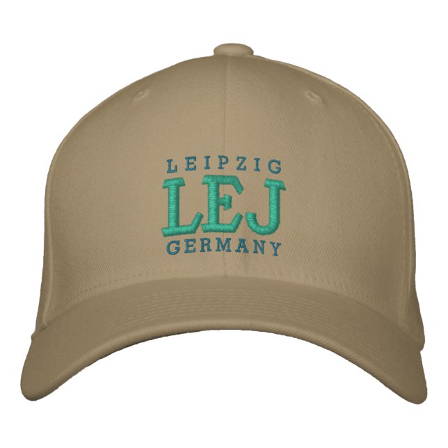 Leipzig, Germany "LEJ" Embroidered Hat (Front)