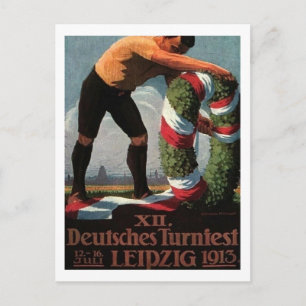 Leipzig, Germany, Tournament, 1913 Vintage Postcard