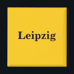 Leipzig Magnet - Schild Gold Gleb<br><div class="desc">Leipzig Schild Gold - Gleb - Magnet</div>