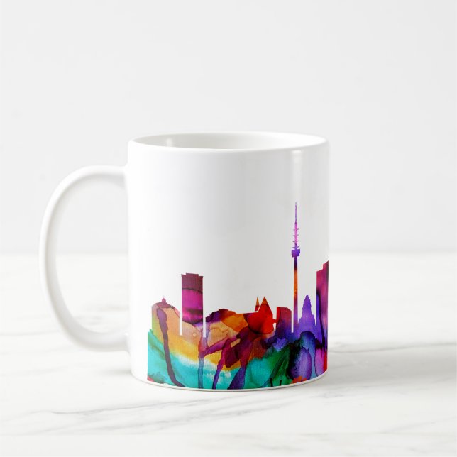 Leipzig Skyline Coffee Mug (Left)