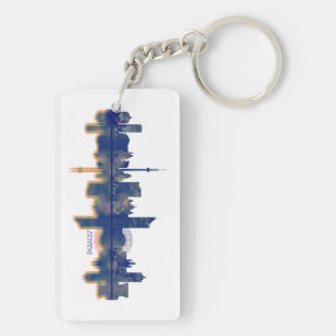 Leipzig Skyline Key Ring
