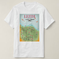 Leith Scotland vintage style map