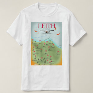 Leith Scotland vintage style map T-Shirt