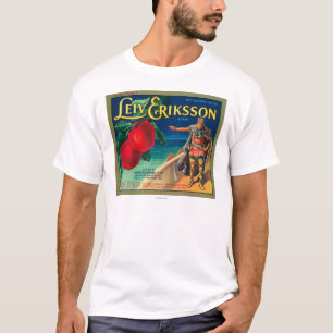Leiv Eriksson Apple Label - Cashmere, WA T-Shirt