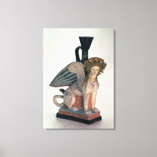 Lekythos in the form of a Sphinx Canvas Print