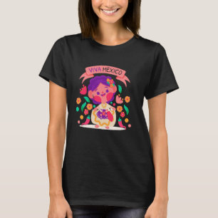 Lele Mexican Doll ¡Que viva México! T-Shirt