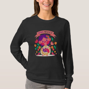 Lele Mexican Doll ¡Que viva México! T-Shirt