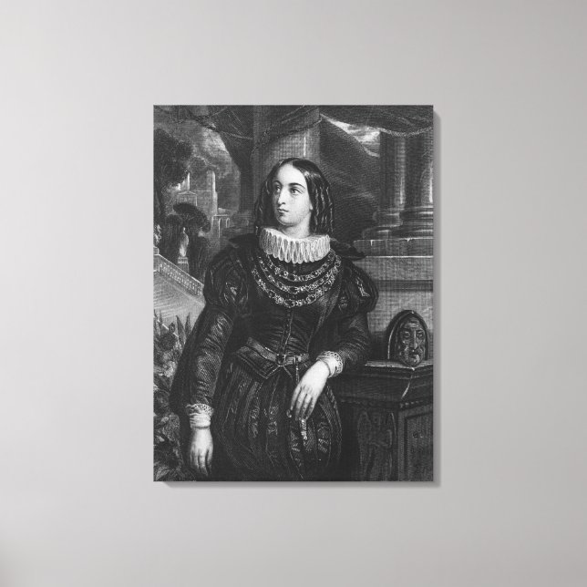 Lelia, illustration from 'Lelia' by George Sand Canvas Print (Front)