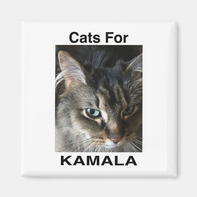 Lelo Cats for Kamala Magnet (Front)