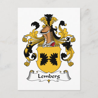 Lemberg Family Crest Postcard