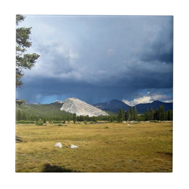 Lembert Dome in Tuolumne Meadows, Yosemite, CA Tile (Front)