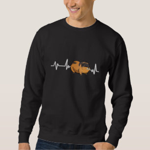 Lemming Heartbeat Rodent Ekg Heart Rate Lemmings Sweatshirt