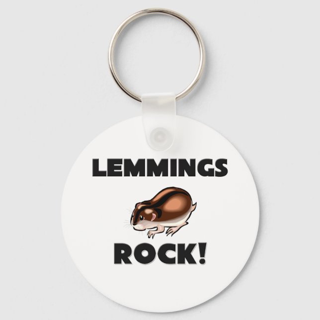 Lemmings Rock Key Ring (Front)