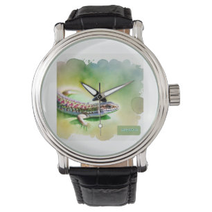 Lemniscata Lizard 071124AREF102 - Watercolor Watch