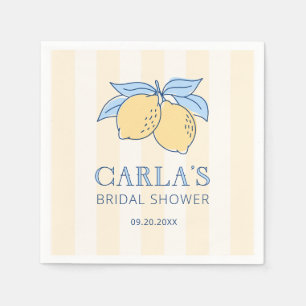 Lemon Amalfi Bridal Shower Napkin