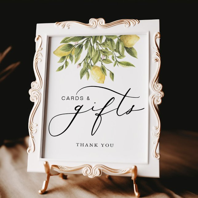 Lemon Amalfi Calligraphy Cards & Gift Wedding Sign (Creator Uploaded)