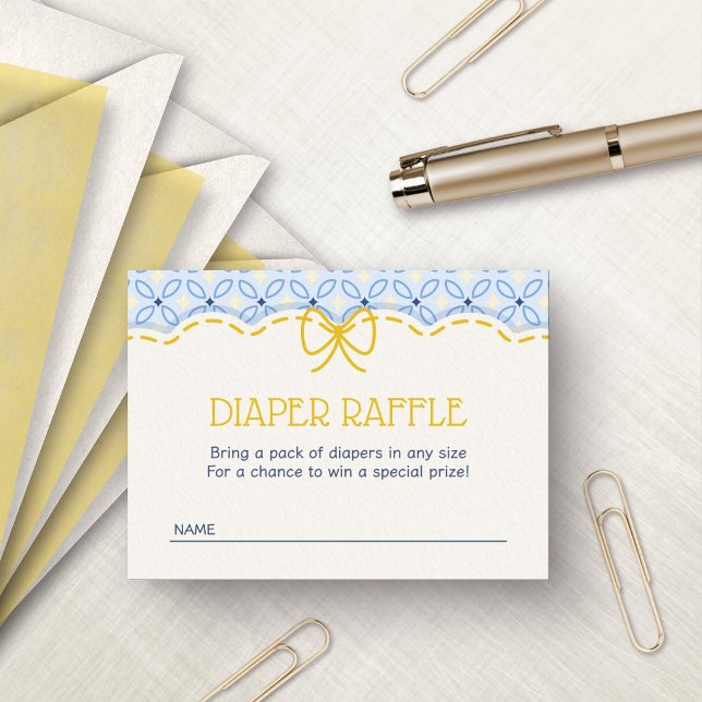 Lemon Amalfi Diaper Raffle Enclosure Card (Creator Uploaded)