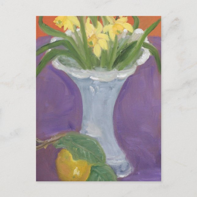LEMON AND DAFFODILS POSTCARD (Front)