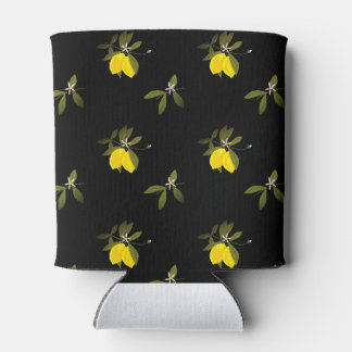 Lemon and flowers can cooler