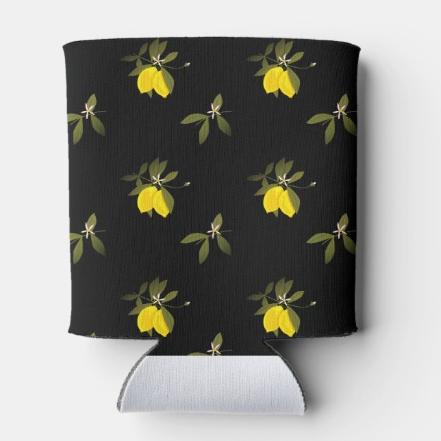 Lemon and flowers can cooler (Back)