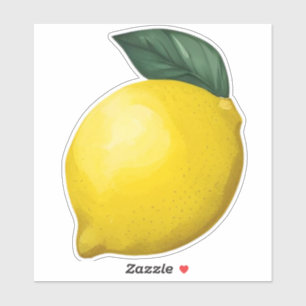 Lemon and Leaf Sticker