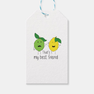 Lemon and Lime Best Friends BFF Lemon Art Besties Gift Tags