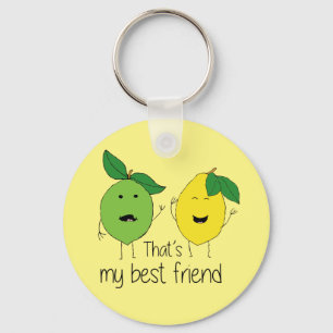 Lemon and Lime Best Friends Key Ring
