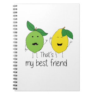 Lemon and Lime Best Friends Notebook
