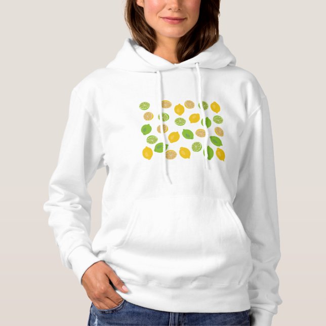 Lemon and Lime Pattern Hoodie (Front)