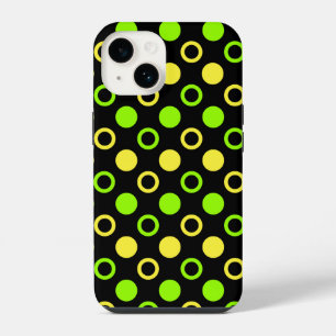 Lemon and Lime Rings and Polka Dots by STaylor iPhone 14 Case