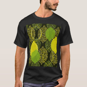 Lemon and lime seamless pattern. T-Shirt