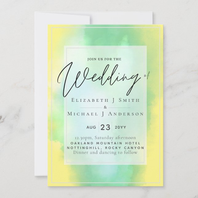 Lemon and Lome Modern Budget Wedding (Front)