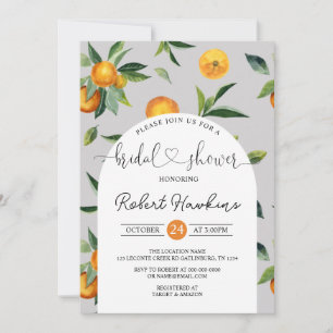 Lemon and Oranges Bridal Shower Invitation