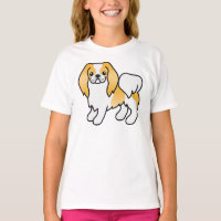Lemon And White Japanese Chin Cute Cartoon Dog