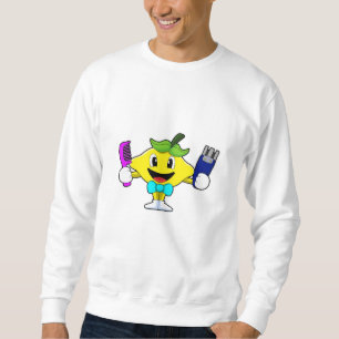 Lemon as Hairdresser with Comb & Razor Sweatshirt
