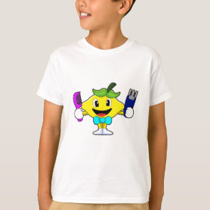 Lemon as Hairdresser with Comb & Razor T-Shirt