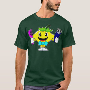 Lemon as Hairdresser with Comb Razor T-Shirt